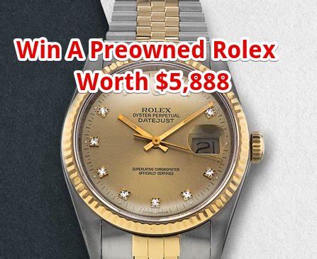 how to win a free rolex watch|watchfinder competition.